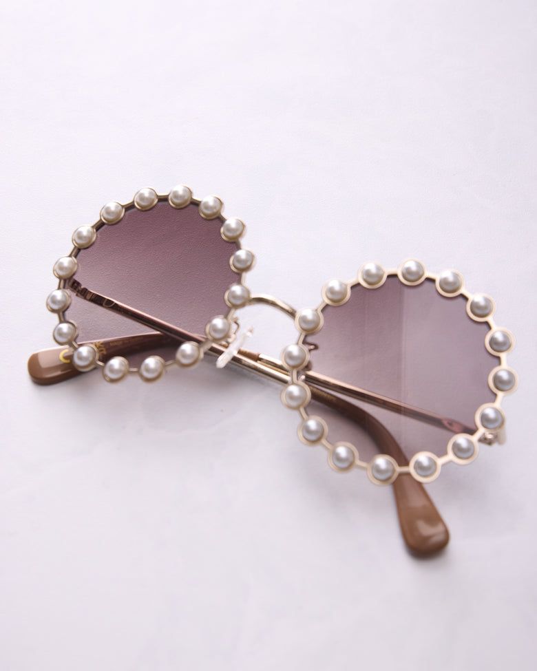 Ivory - Ivory Walnut Memphis Sunglasses - Lele Sadoughi - Printfresh