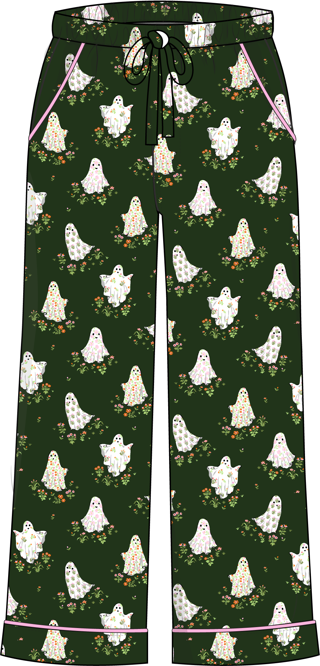Gardening Ghosts - PJ Pants - Overgrown Moss