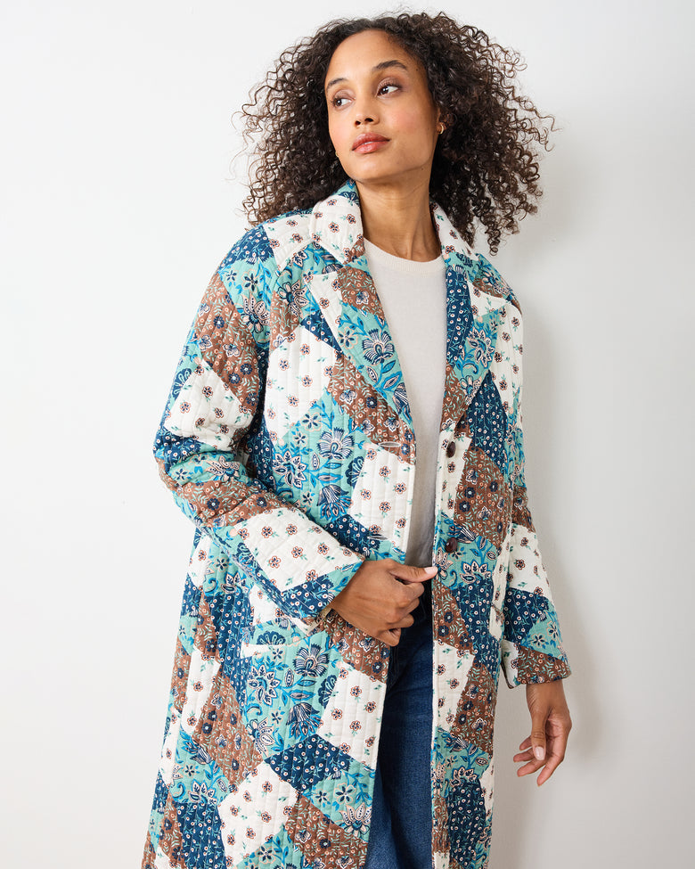 Vintage Patchwork - Wren Jacket - Mocha - Printfresh