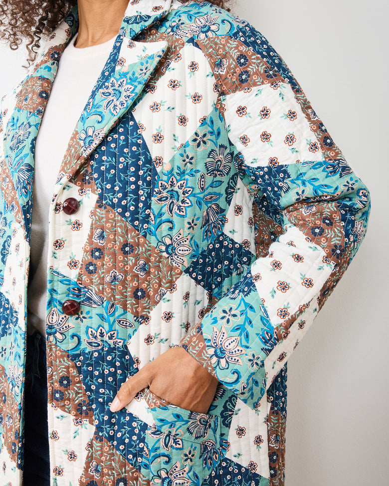 Vintage Patchwork - Wren Jacket - Mocha - Printfresh