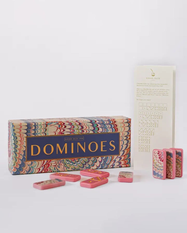 Pink Combo - Marble Colors Domino Set - Good Juju Ink - Printfresh