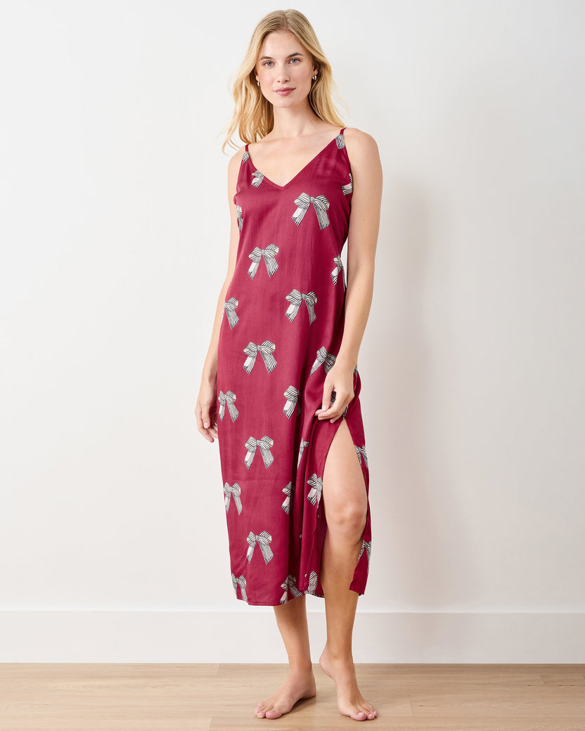 Pumpkin Patch - Eco Satin Chic to Sleep Nightie - Midnight Harvest