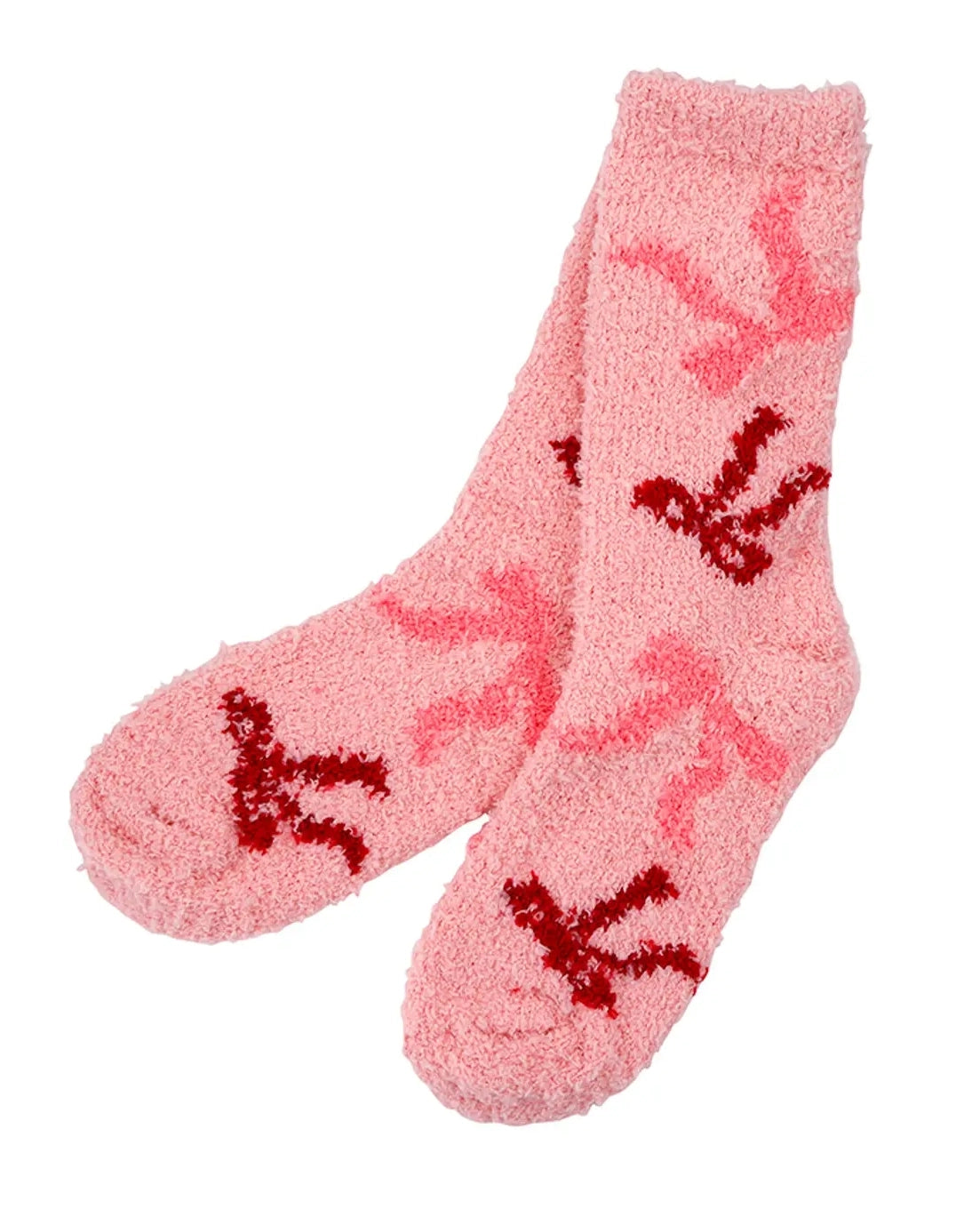Pink Combo - Blush and Bows Cozy Socks - Printfresh