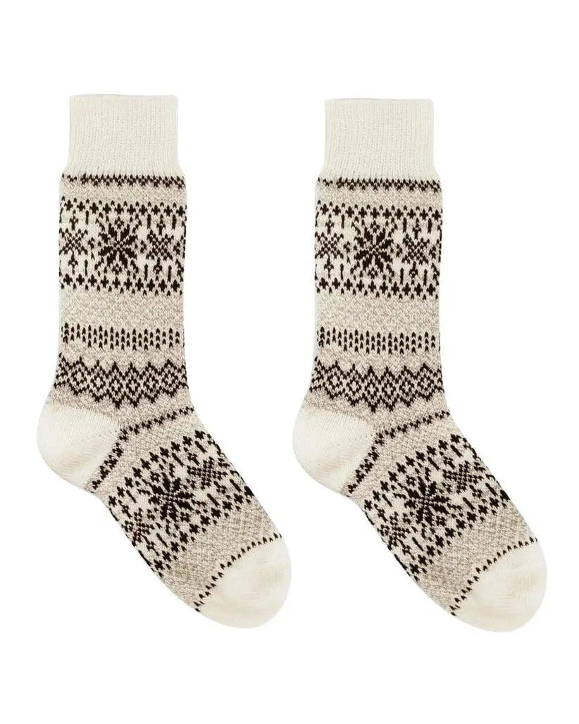 Cream Combo - Nordic Cozy Socks - Printfresh