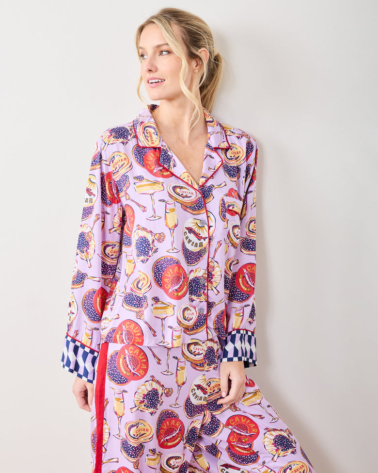 Champagne & Caviar - Eco Satin Rittenhouse Set - Lavender Spritz - Printfresh