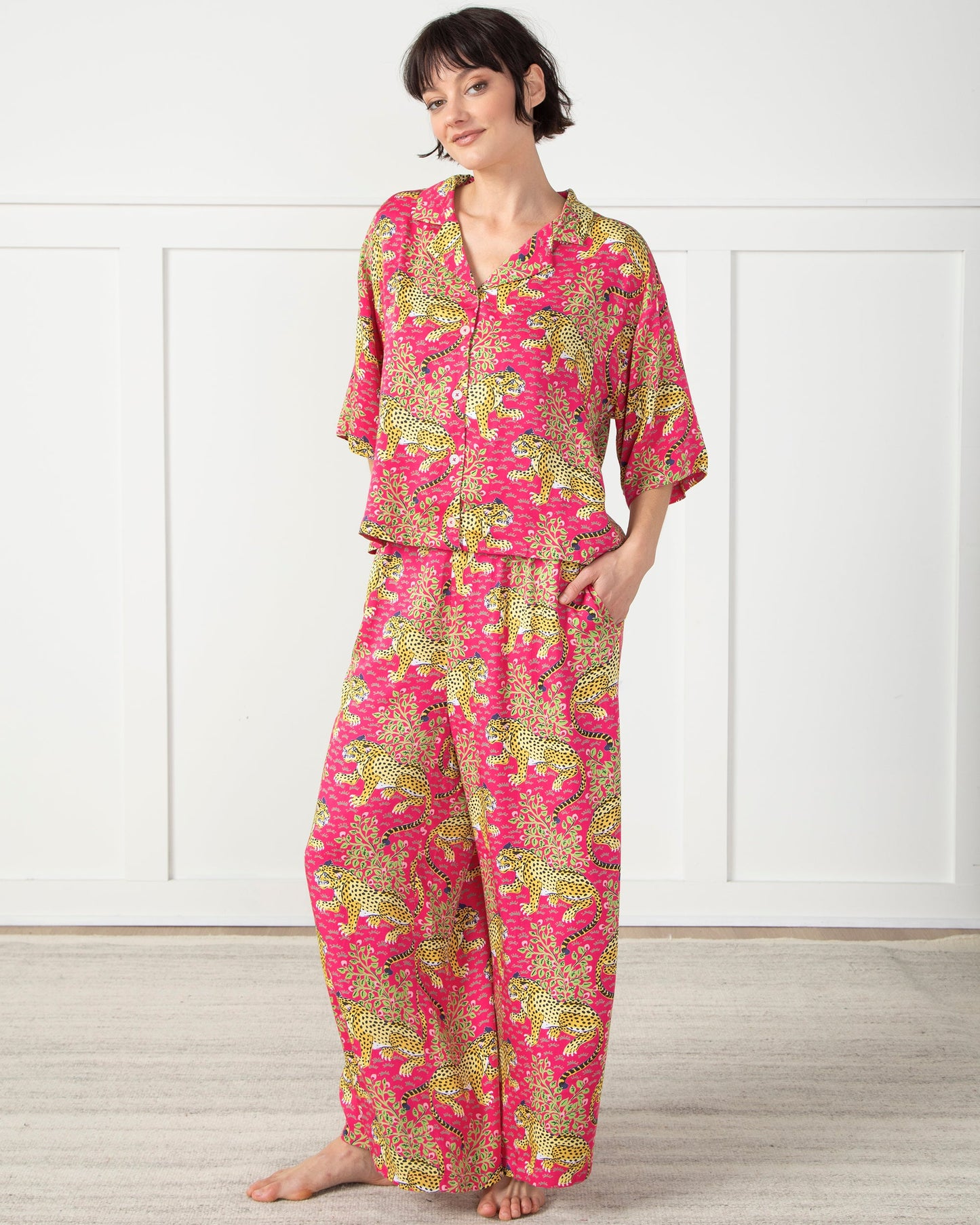 Bagheera - Petite Eco Satin Wildest Dreams Set - Hot Pink - Printfresh