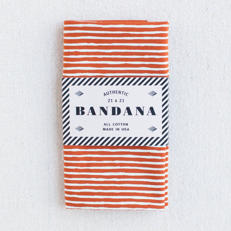 Marmalade Orange - Striped Bandana - Abracadana - Printfresh
