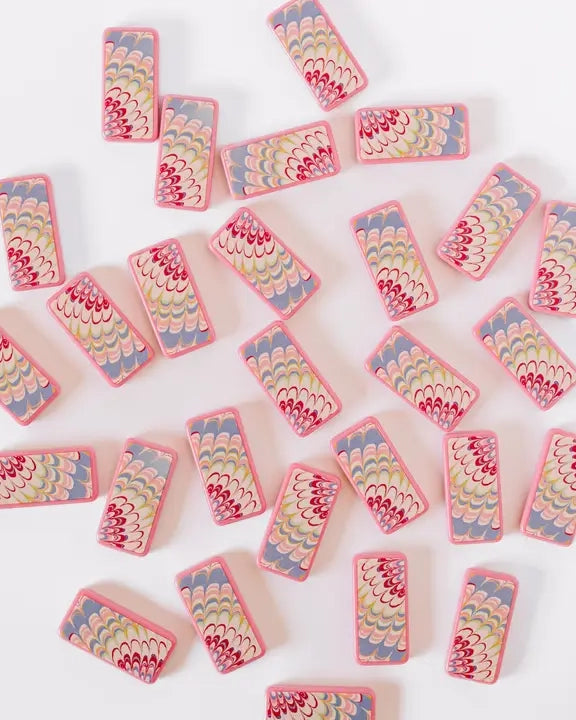 Pink Combo - Marble Colors Domino Set - Good Juju Ink - Printfresh
