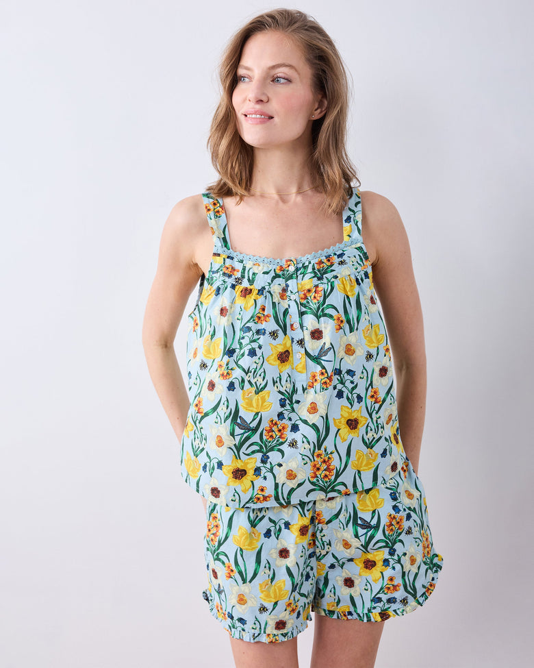 Dreamy Daffodil - Back To Bed Short Set - Moonwater - Printfresh