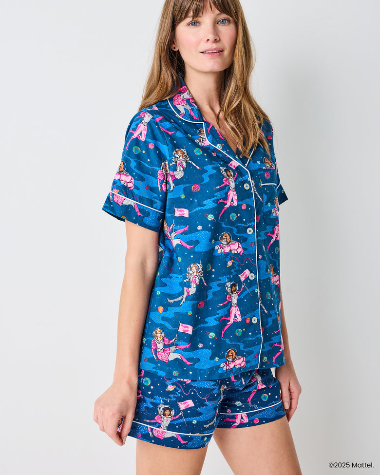 Barbie™ + Printfresh Astronaut Barbie - Short PJ Set - Galaxy Blue - Printfresh