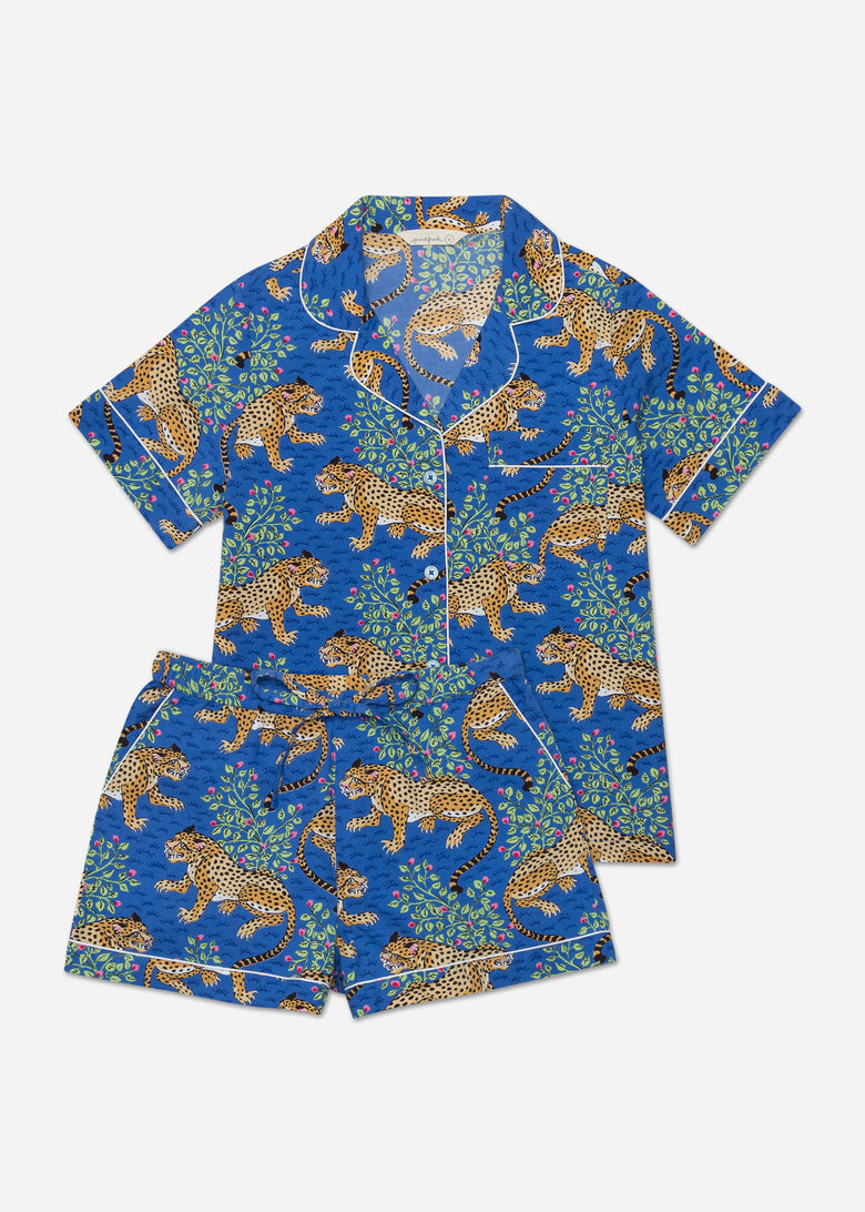 Bagheera - Short PJ Set - Sapphire - Printfresh