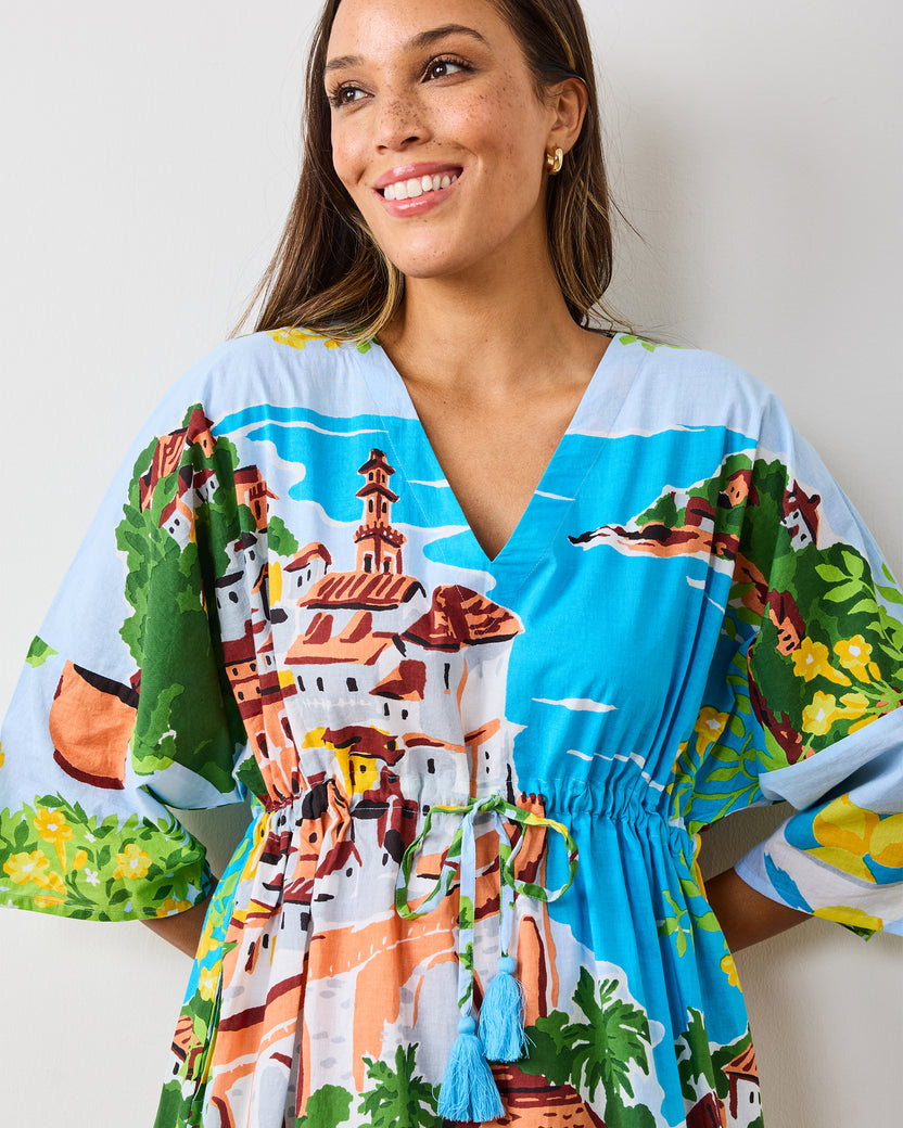 Amalfi Coast - Atlantic Cover Up - Amalfi Blue - Printfresh