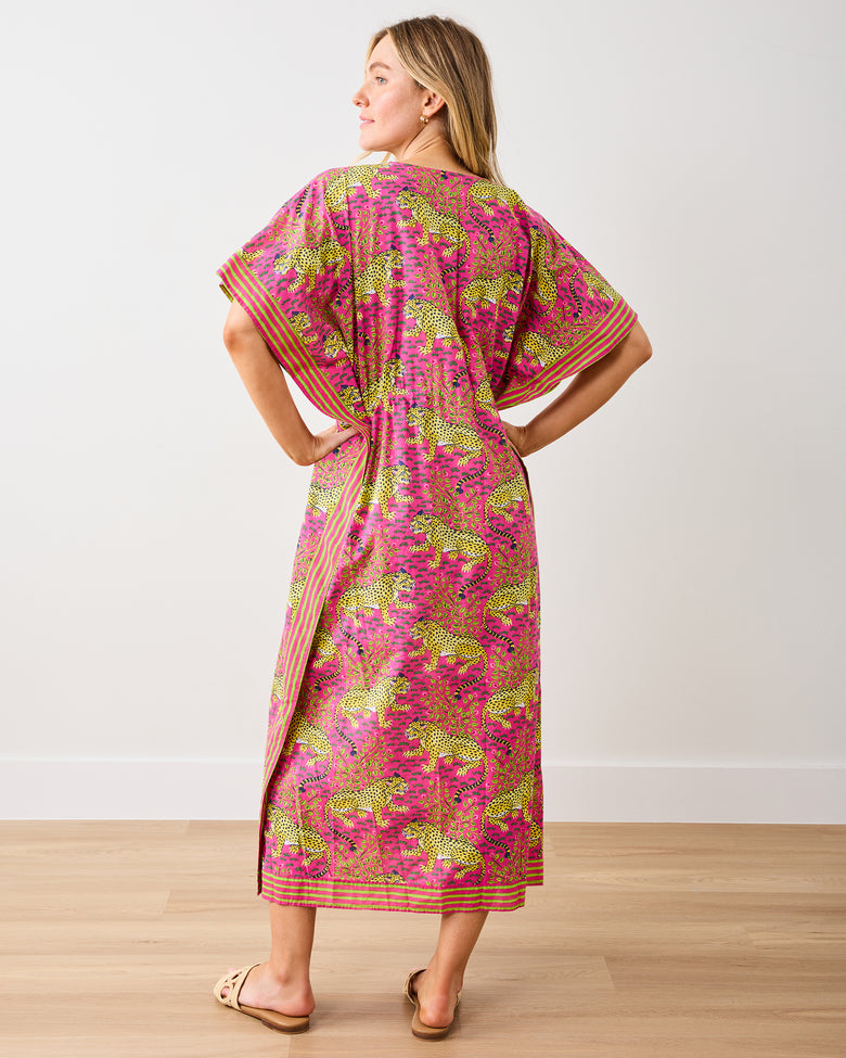 Bagheera - Let's Cruise Caftan - Hot Pink - Printfresh