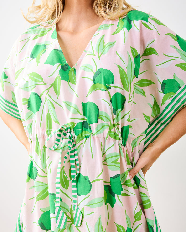 Lime Zest - Let's Cruise Caftan - Pink Salt - Printfresh