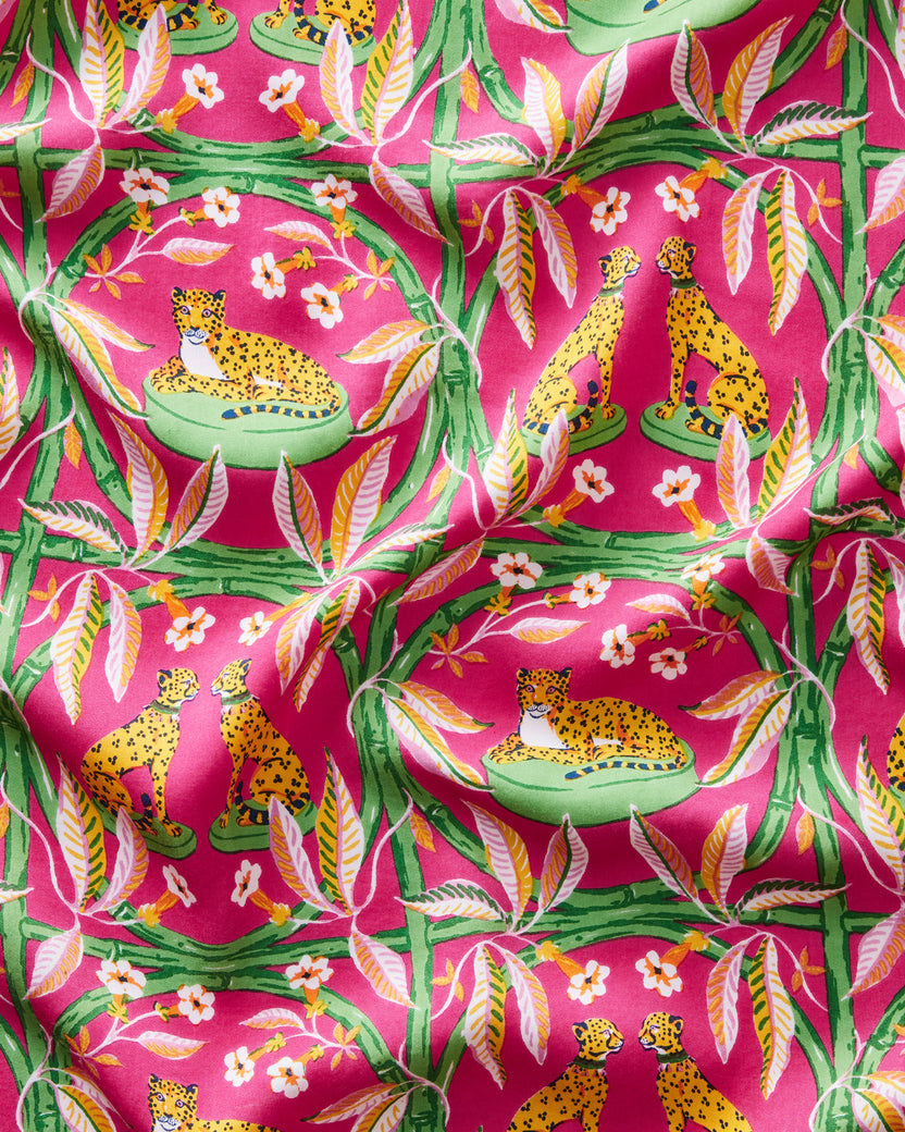 Royal Cheetah - Eco Satin Rittenhouse Set - Pink Palace - Printfresh