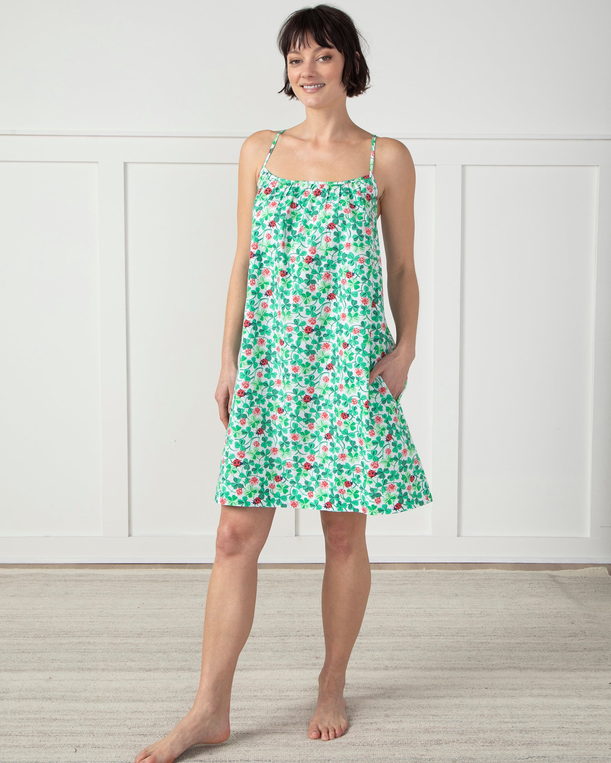 Clover Collector - Cami Nightgown - Sweet Mint - Printfresh