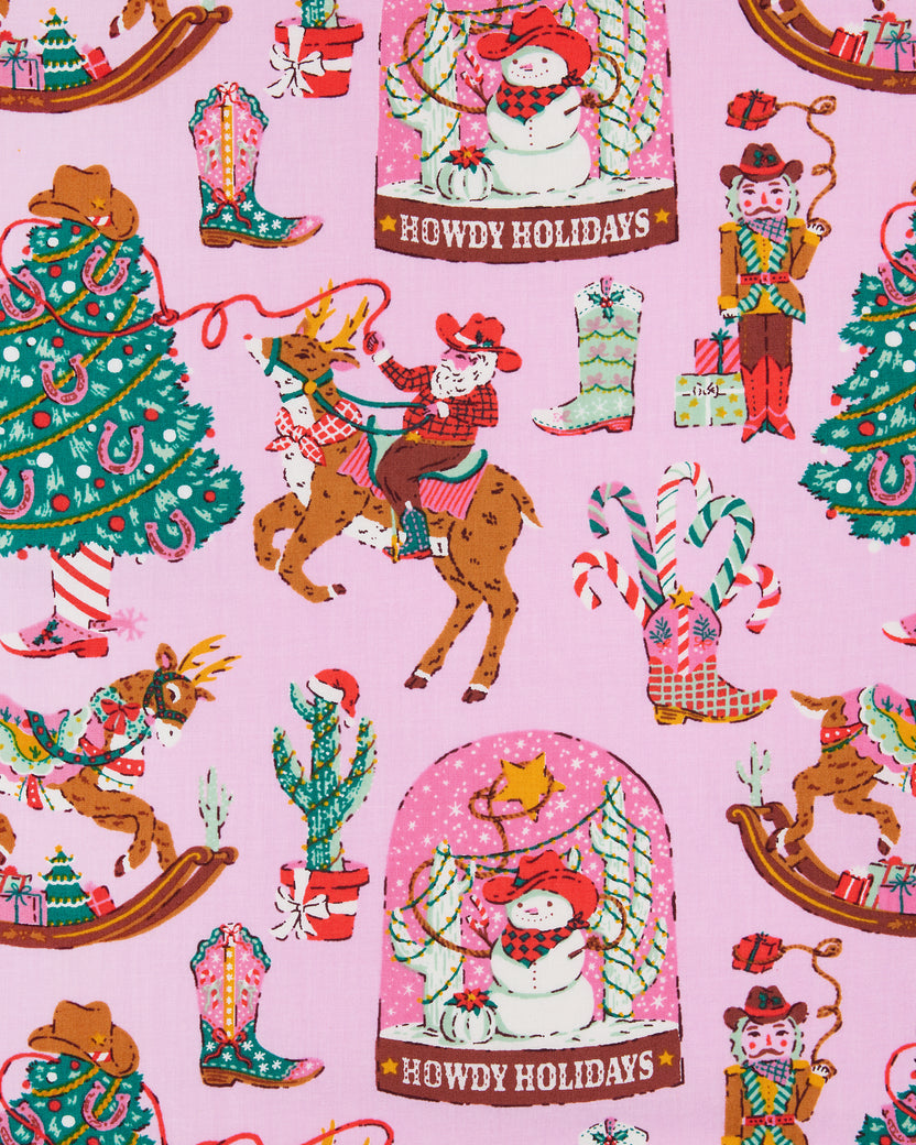 Cowboy Christmas - Cami Nightgown - Pink Boots - Printfresh