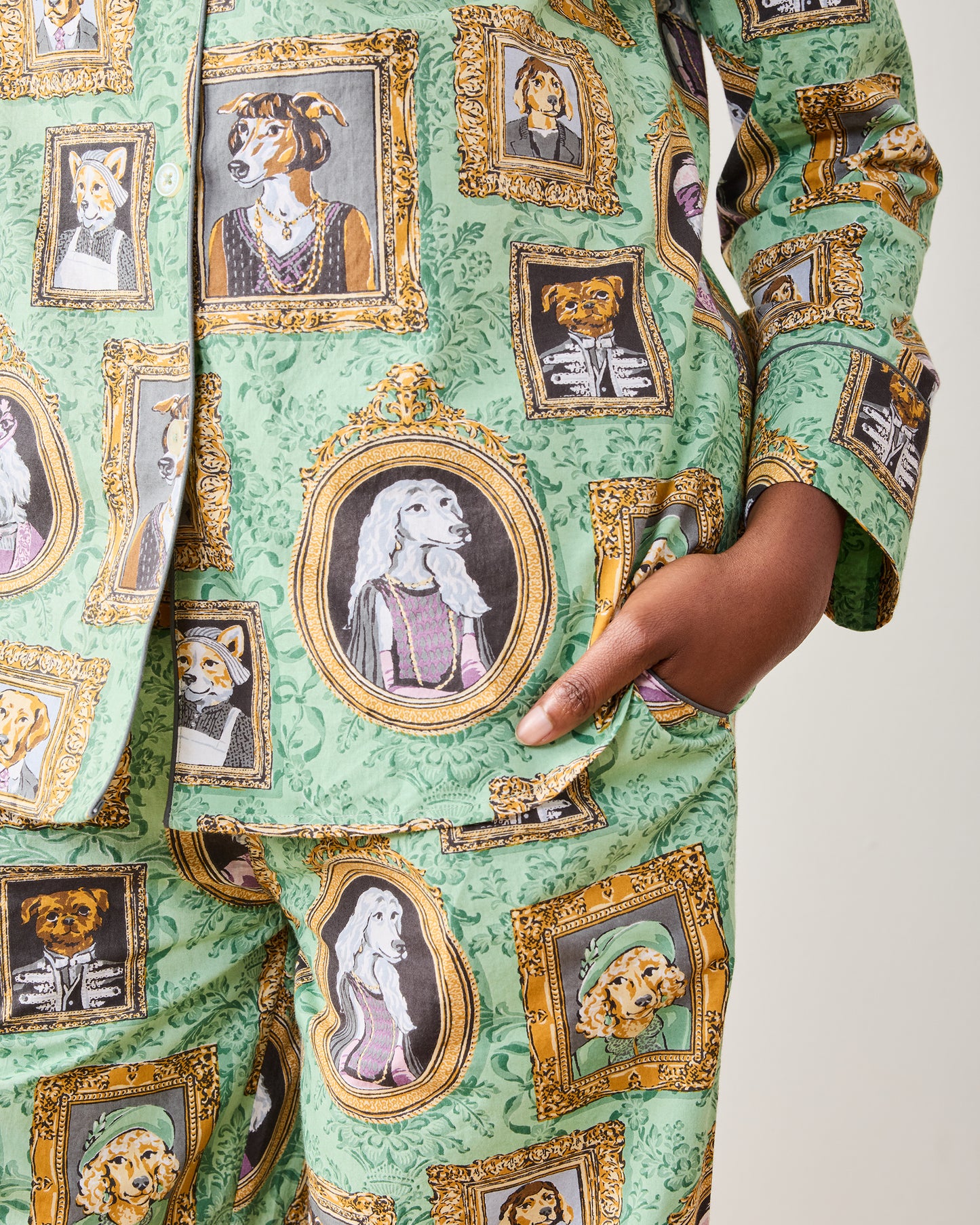 PF + Downton Abbey: The Grande Finale | Dogton Abbey - Long PJ Set - Green