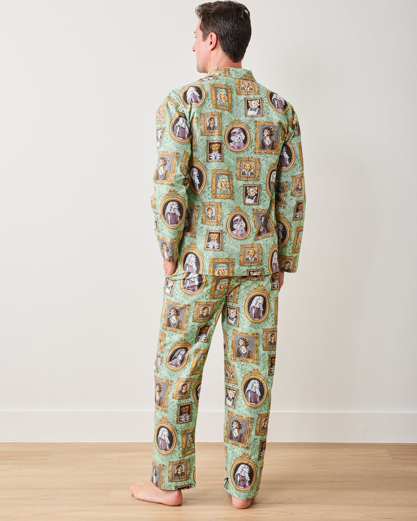 PF + Downton Abbey: The Grande Finale | Dogton Abbey - Men's Long PJ Set - Green