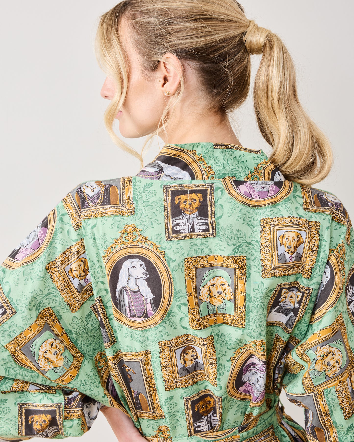 PF + Downton Abbey: The Grande Finale | Dogton Abbey - Robe - Green - Printfresh