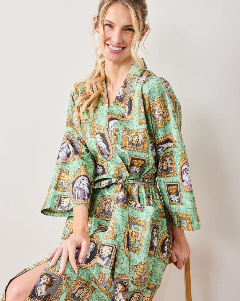 PF + Downton Abbey: The Grande Finale | Dogton Abbey - Robe - Green - Printfresh