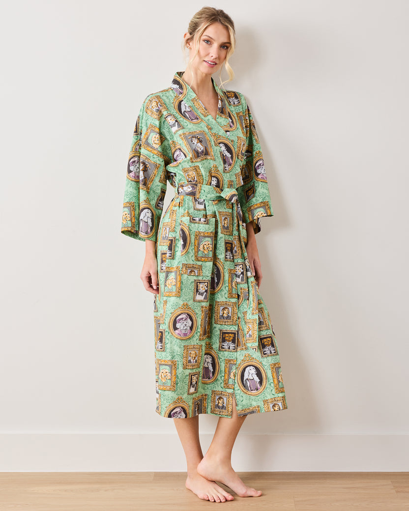 PF + Downton Abbey: The Grande Finale | Dogton Abbey - Robe - Green - Printfresh