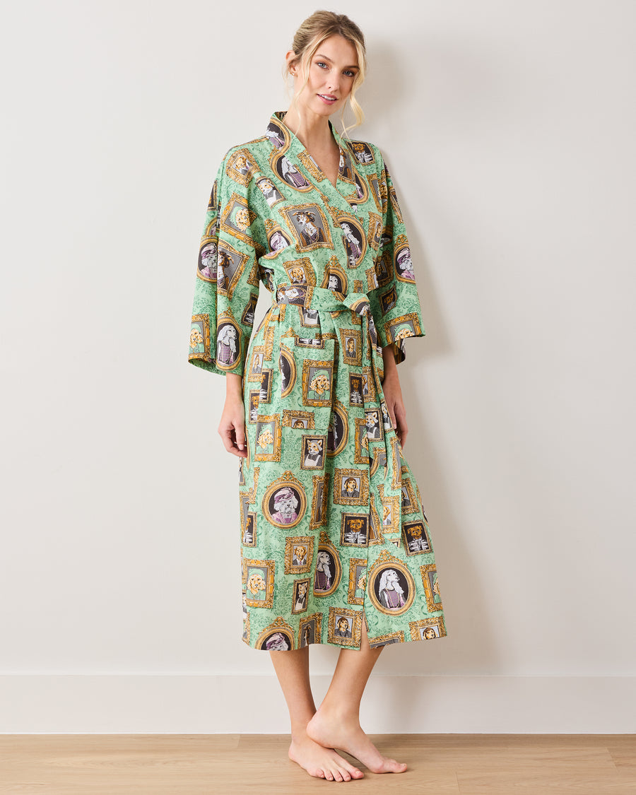 PF + Downton Abbey: The Grande Finale | Dogton Abbey - Robe - Green - Printfresh