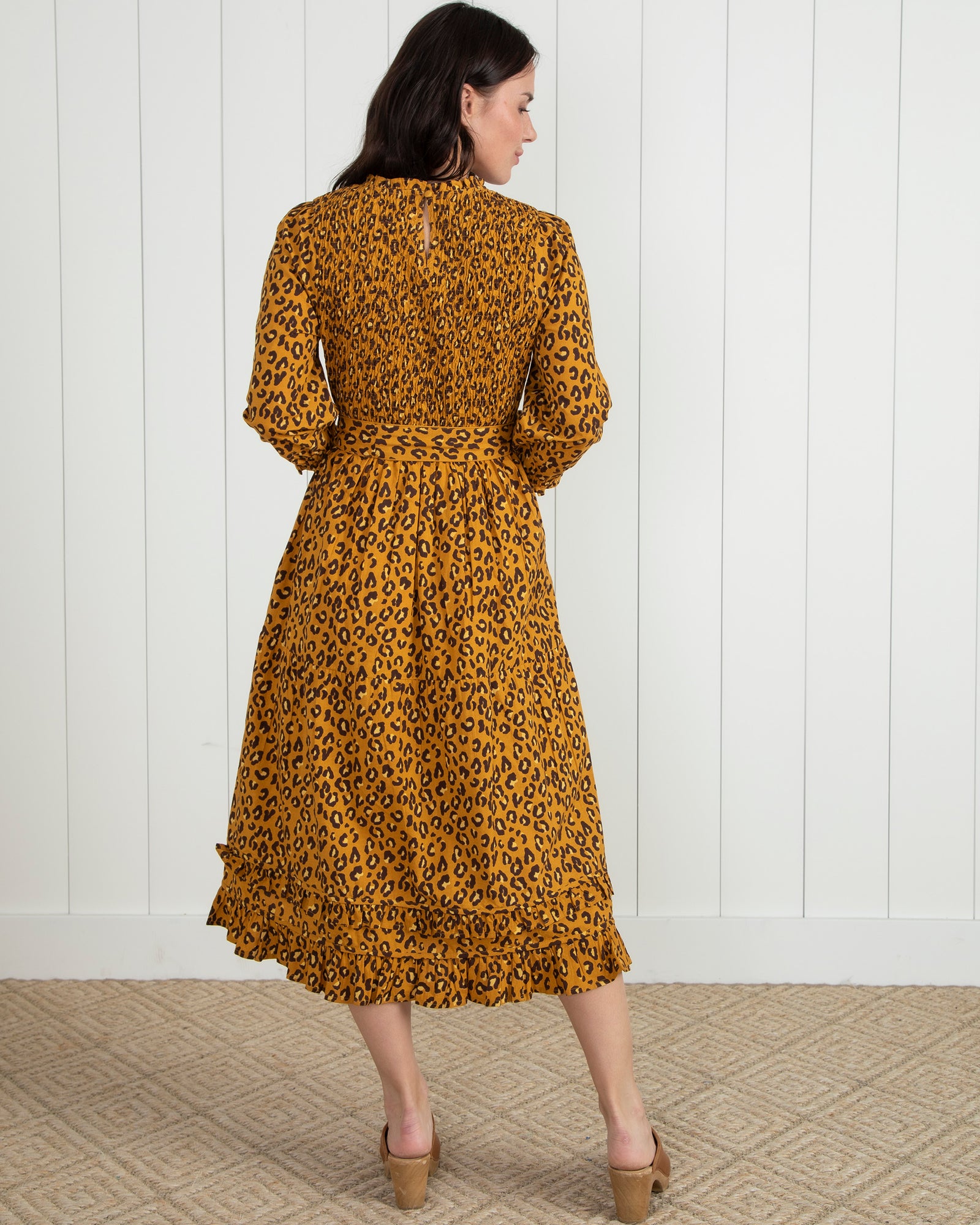 Lounging Leopard - First Impressions Dress - Safari Sunset - Printfresh