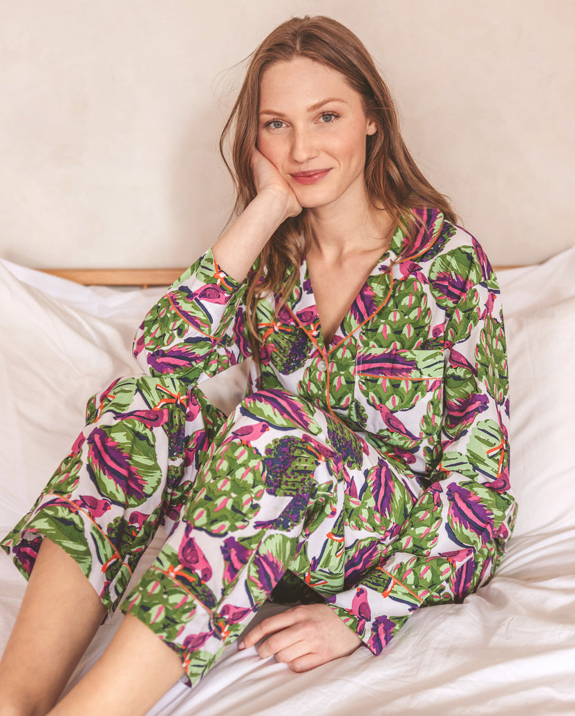 Eat Your Asparagus - Long PJ Set - Cloud - Printfresh