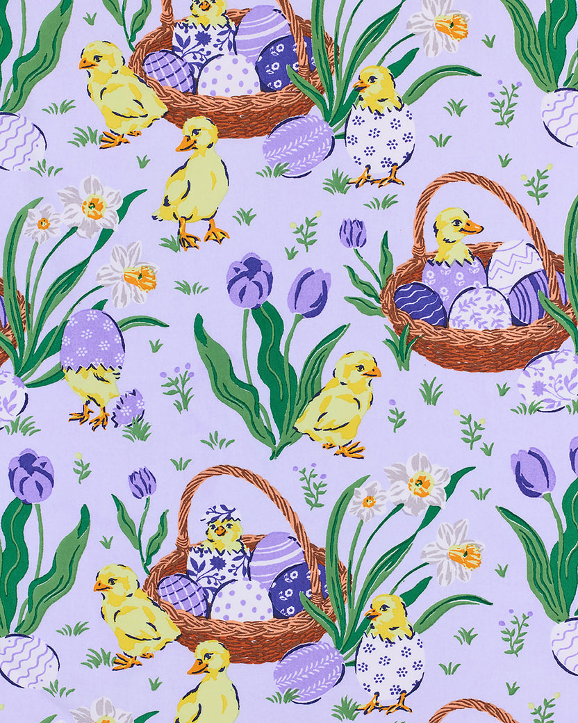 Egg Hunt - Retro Dreams Nightgown - Dusty Lilac - Printfresh