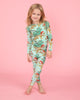 Holly Jolly Bagheera Kids Pajama Set - Frosted Mint - Printfresh