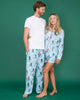 Hit the Slopes - Men's Flannel Pajama Pants - Frosted Lake - Printfresh