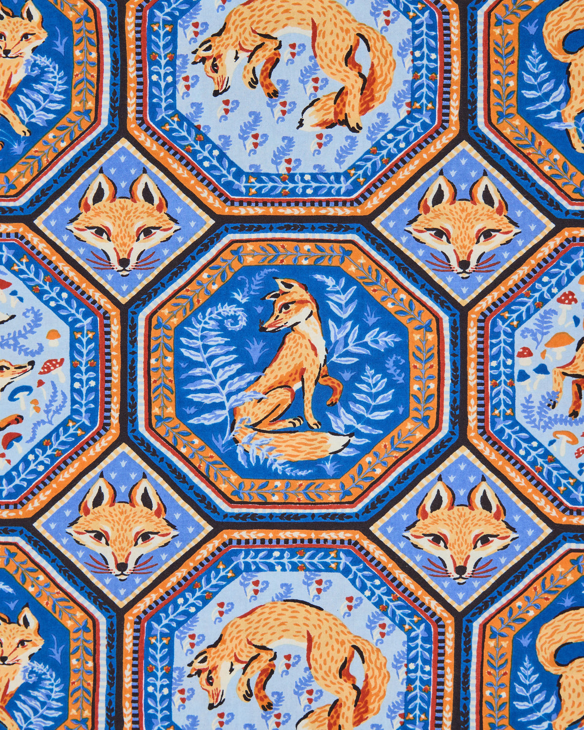 Fancy Fox - Weekend Bag with Pouch - French Blue - Printfresh