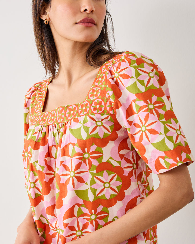 Flower Hour - Tara Blouse - Lava Lamp - Printfresh