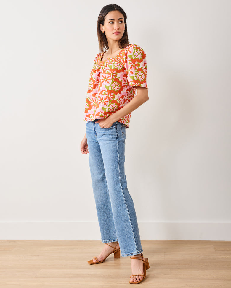 Flower Hour - Tara Blouse - Lava Lamp - Printfresh