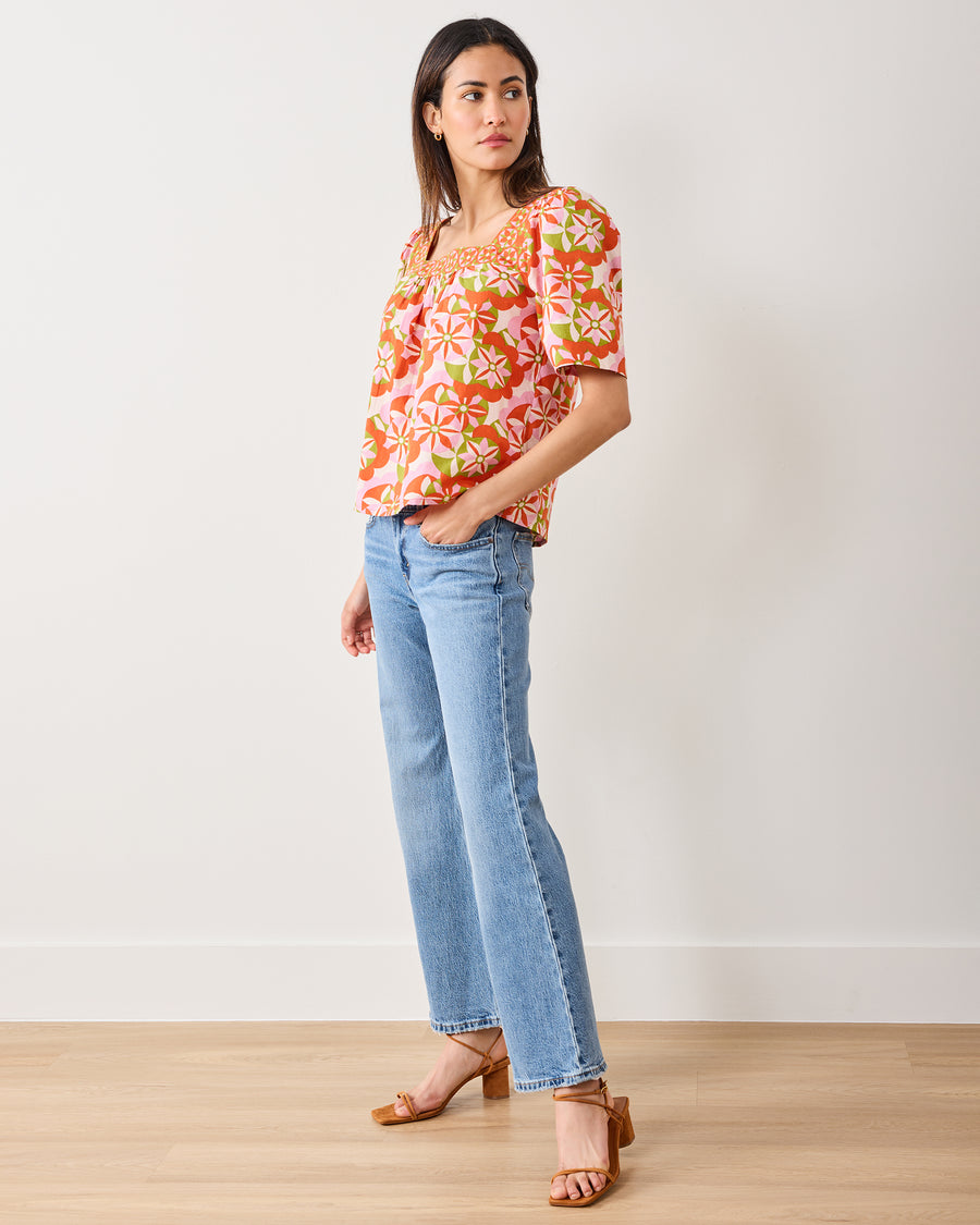 Flower Hour - Tara Blouse - Lava Lamp - Printfresh