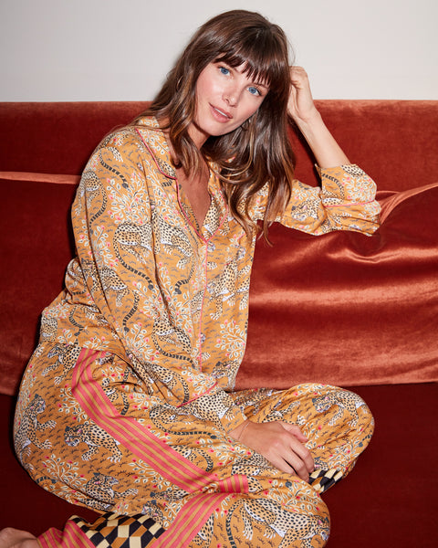 Bagheera - Women's Satin Rittenhouse Set - Tobacco – Printfresh