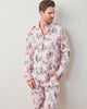 PF x The Hiltons Christmas Poodle Party - Men's Long Sleep Set - Rose - Printfresh