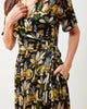 Untamed Tiger - Willow Wrap Dress - Gold Ink - Printfresh