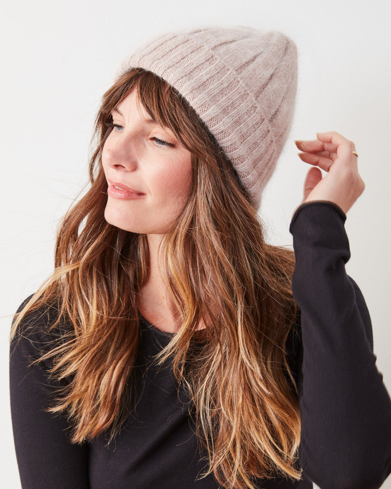 Beige - Super Soft Angora Beanie - Comfortarians - Printfresh