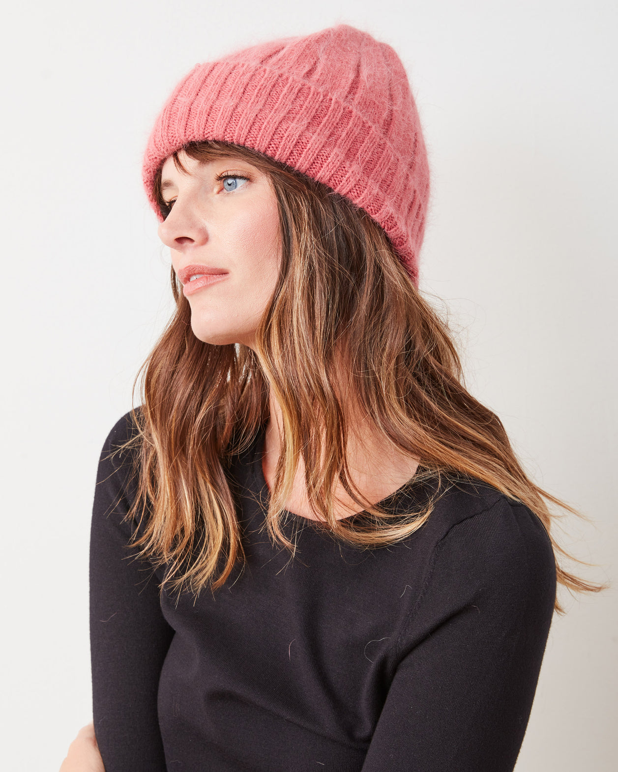 Dark Pink - Super Soft Angora Beanie - Comfortarians - Printfresh