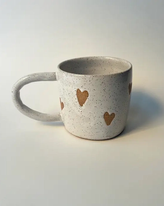 Handmade Ceramic Mug – Heart - Sarah Mennell Ceramics - Printfresh