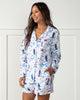 Hit the Slopes - Flannel Long Sleeve Top & Shorts Set - Icicle - Printfresh