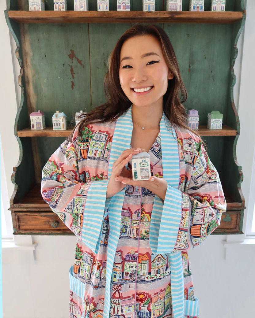 OLD Lenox Spice Village™ x PF - Lounge Robe - Kitchen Pink - Printfresh
