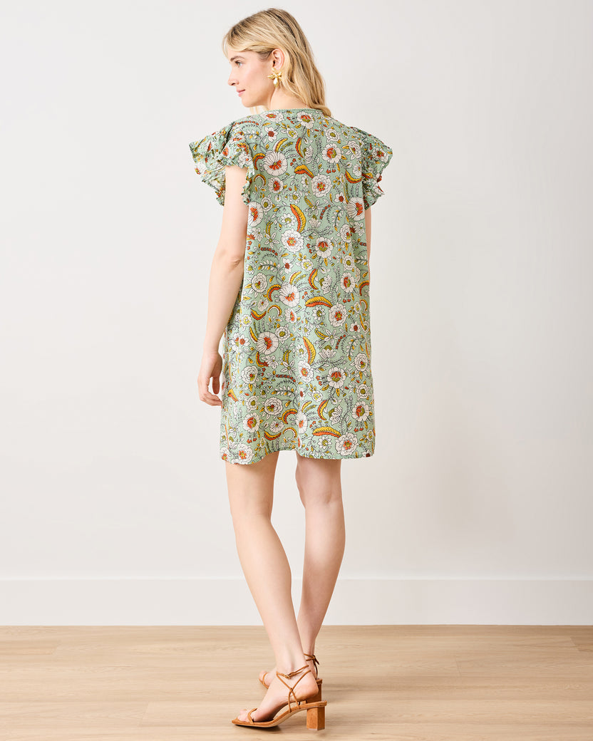 India Bloom - Royal Dress - Sage - Printfresh