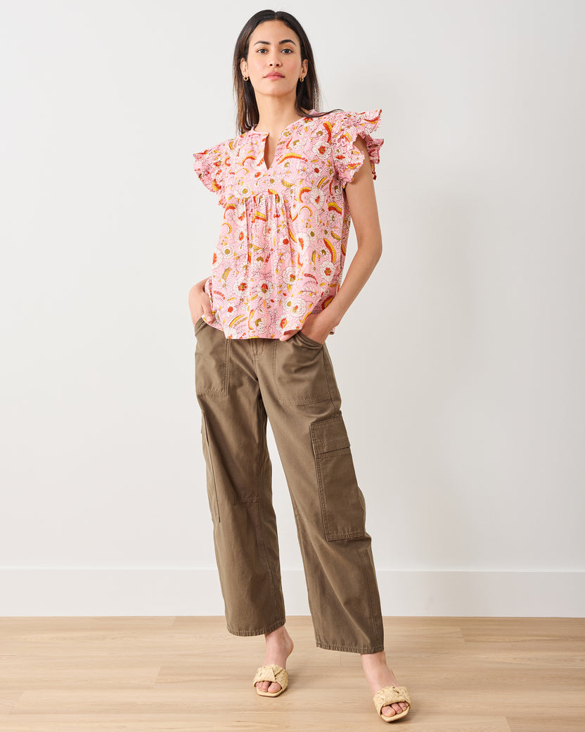 India Bloom - Royal Blouse - Soft Rose - Printfresh