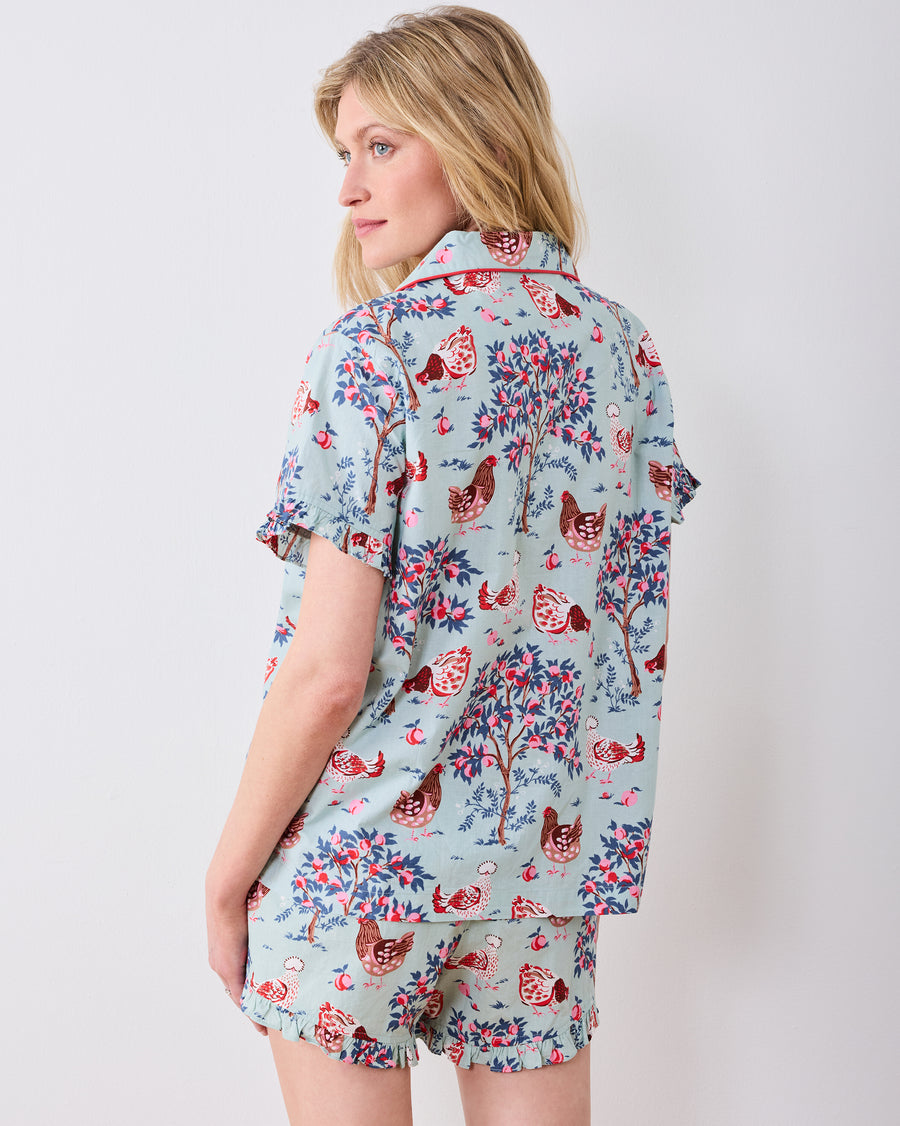 Hen House - Ruffle Short Set - Sage - Printfresh