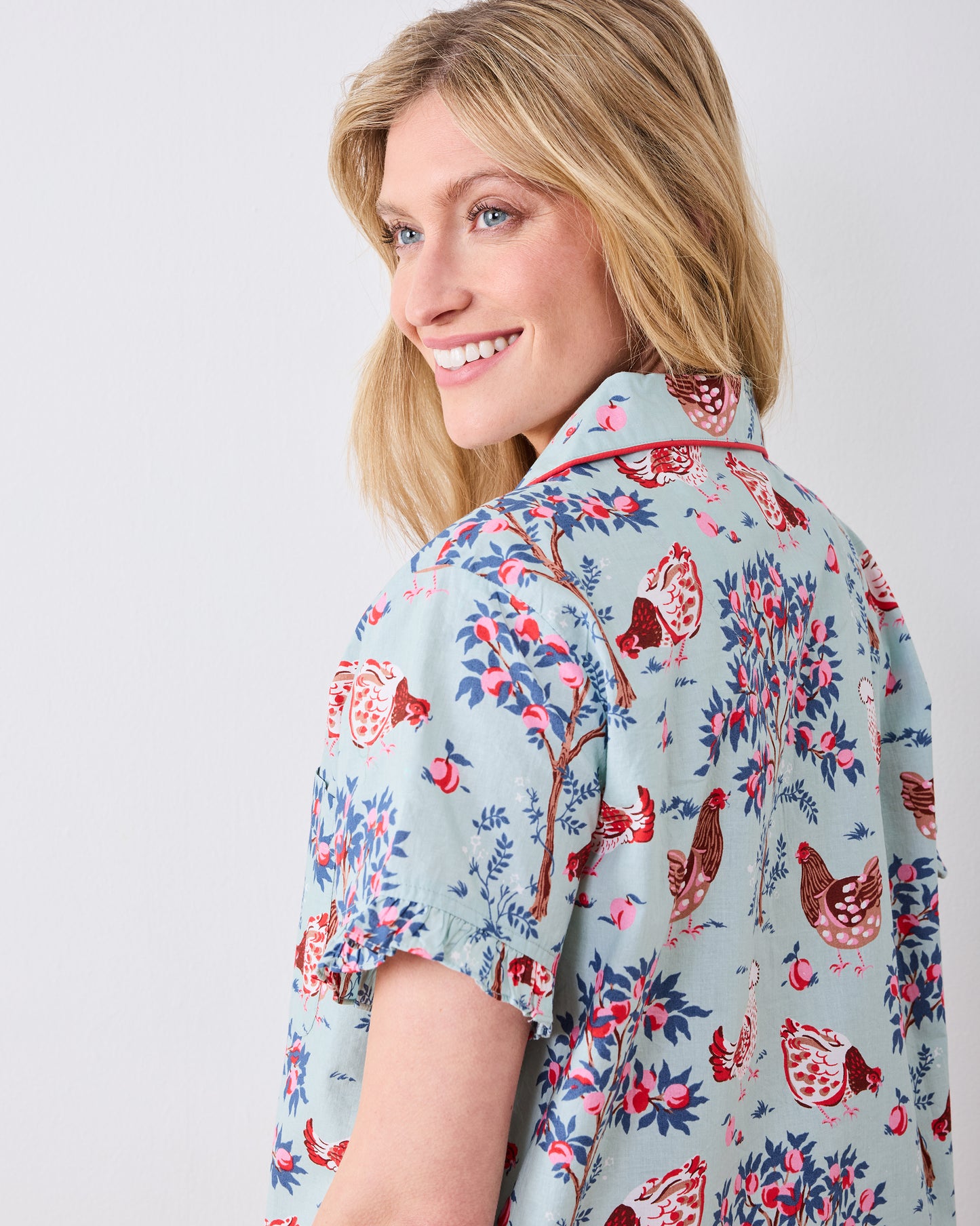 Hen House - Ruffle Short Set - Sage - Printfresh