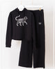 Black - Down Time Sweatsuit Set - Sweatsuit Set - Printfresh