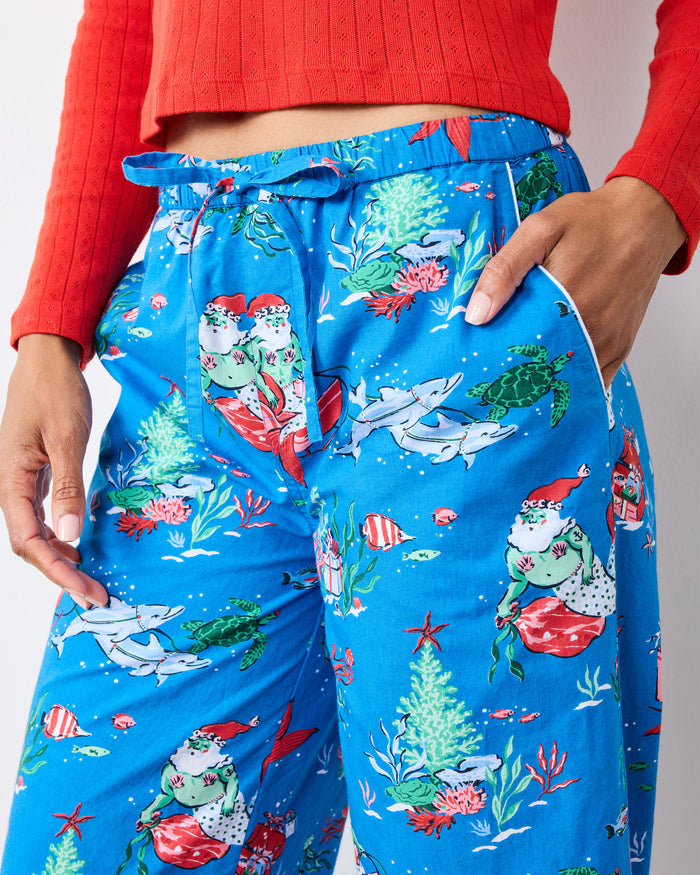 Merry Mermen - Cropped PJ Pants - Dolphin Tail